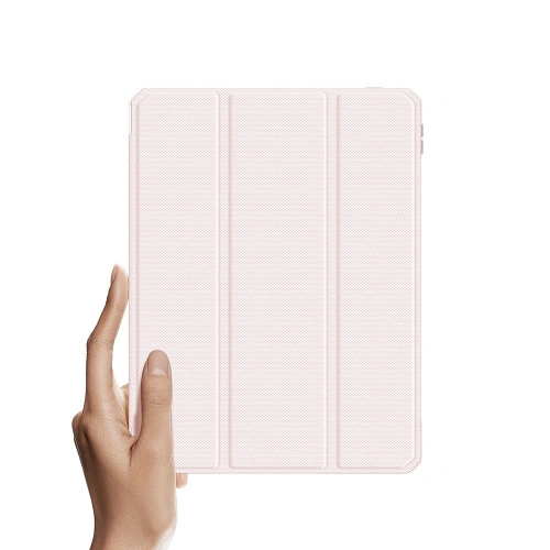 Etui Dux Ducis Toby Apple iPad Air 10.9 2020/2022 (4. i 5. generacji) / iPad Air 11 2024 (6. generacji) Pencil holder różowy