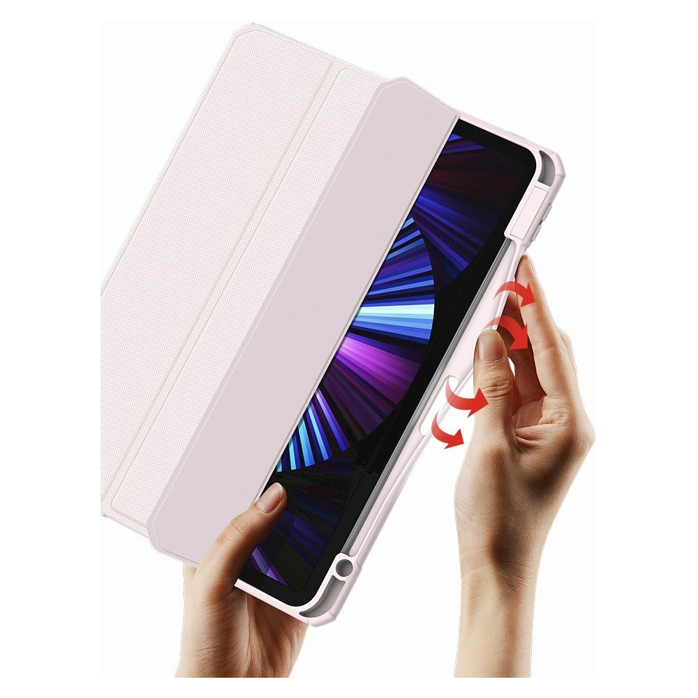 Hurtownia GSM - Case Dux Ducis Toby für Apple iPad Air 10.9 2020/2022 (4. und 5. Generation) / iPad Air 11 2024 (6. Generation) mit Stifthalter in Rosa - DDS615 - {ean13} - Hurt
