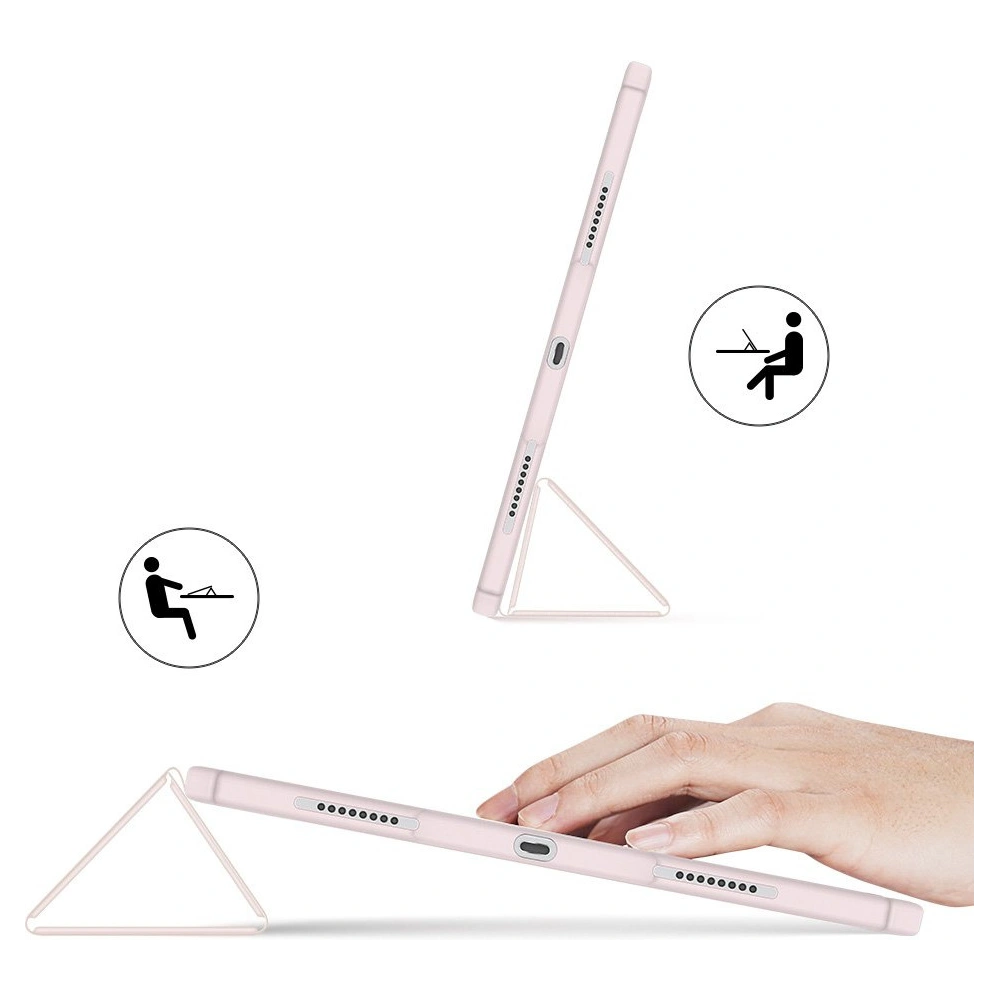 Hurtownia GSM - Etui Dux Ducis Toby Apple iPad Air 10.9 2020/2022 (4. și 5. generație) / iPad Air 11 2024 (6. generație) suport pentru creion roz - DDS615 - {ean13} - Hurt