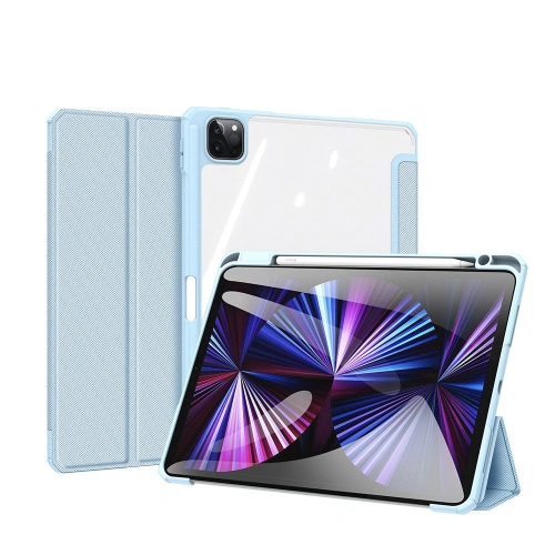 Etui Dux Ducis Toby Apple iPad Air 10.9 2020/2022 (4. i 5. generacji) / iPad Air 11 2024 (6. generacji) Pencil holder niebieski