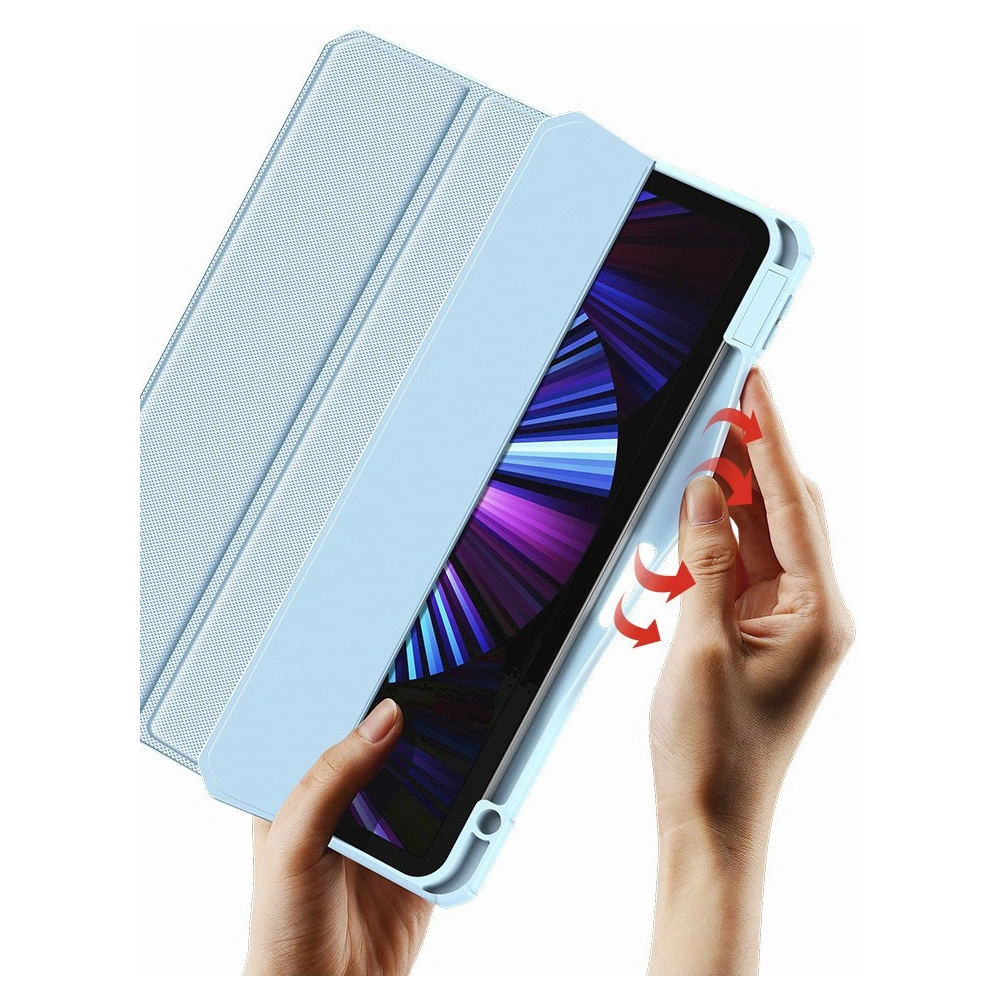 Hurtownia GSM - Etui Dux Ducis Toby Apple iPad Air 10.9 2020/2022 (4. și 5. generație) / iPad Air 11 2024 (6. generație) suport pentru stilou albastru - DDS617 - {ean13} - Hurt