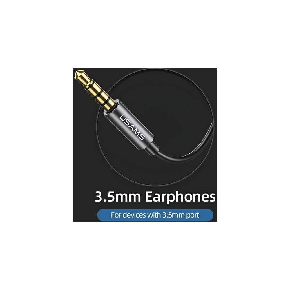 Hurtownia GSM - Słuchawki USAMS EP-46 jack 3,5 mm czerwony/red 1,2m HSEP4602 - USA808 - {ean13} - Hurt