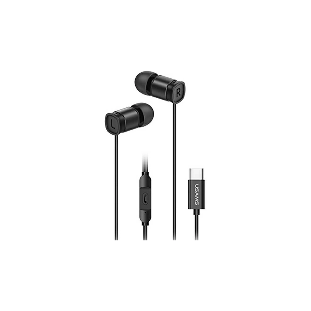 Hurtownia GSM - Słuchawki USAMS EP-46 USB-C czarny/black 1,2m HSEP4603 - USA809 - {ean13} - Hurt