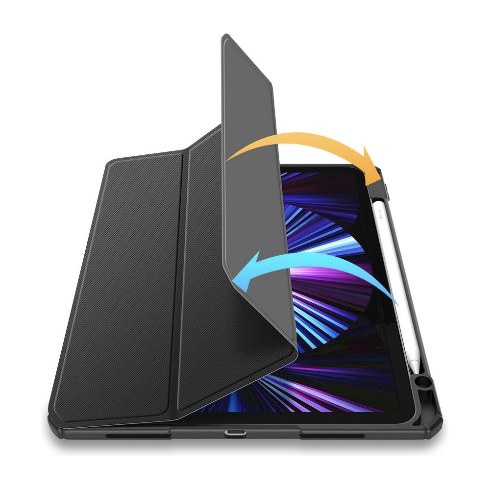 Hurtownia GSM - Dux Ducis Toby Case für Apple iPad Air 10.9 2020/2022 (4. und 5. Generation) / iPad Air 11 2024 (6. Generation) mit Stifthalter schwarz - DDS618 - {ean13} - Hurt