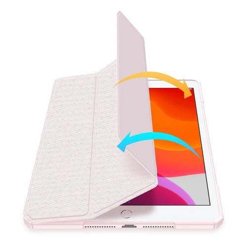Etui Dux Ducis Toby Apple iPad 10.2 2019/2020/2021 (7., 8. i 9. generacji) Pencil holder różowy