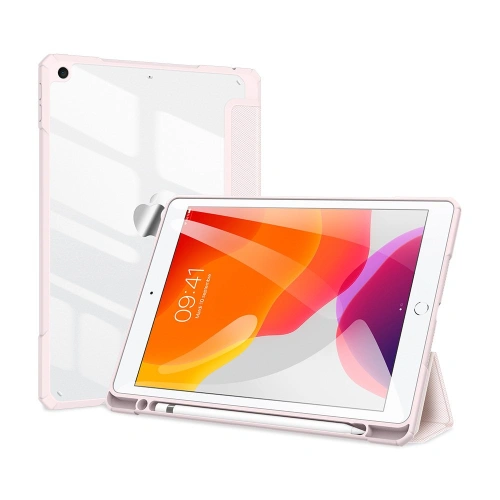 Etui Dux Ducis Toby Apple iPad 10.2 2019/2020/2021 (7., 8. i 9. generacji) Pencil holder różowy