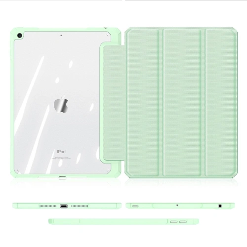 Etui Dux Ducis Toby Apple iPad 10.2 2019/2020/2021 (7., 8. i 9. generacji) Pencil holder zielony