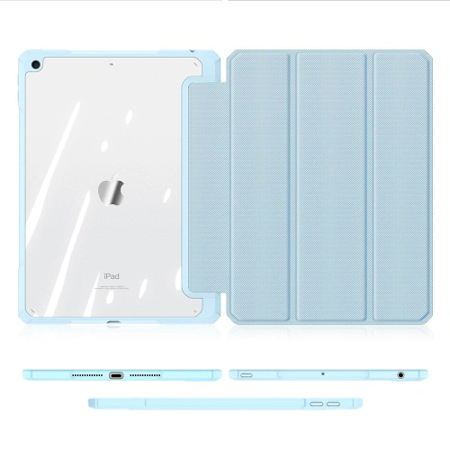 Etui Dux Ducis Toby Apple iPad 10.2 2019/2020/2021 (7., 8. i 9. generacji) Pencil holder niebieski
