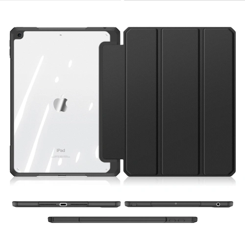 Etui Dux Ducis Toby Apple iPad 10.2 2019/2020/2021 (7., 8. i 9. generacji) Pencil holder czarny