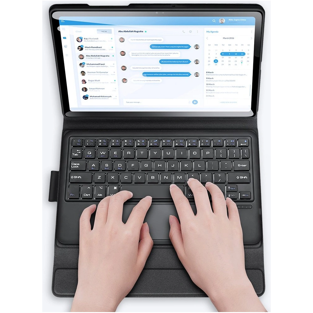 Hurtownia GSM - Etui Dux Ducis Touchpad Keyboard Case Bluetooth Samsung Galaxy Tab A7 10.4 2020 černý - DDS629 - {ean13} - Hurt