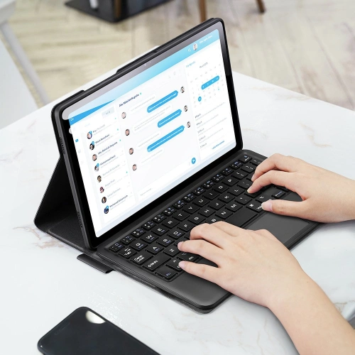 Etui Dux Ducis Touchpad Keyboard Case Bluetooth Samsung Galaxy Tab A7 10.4 2020 czarny