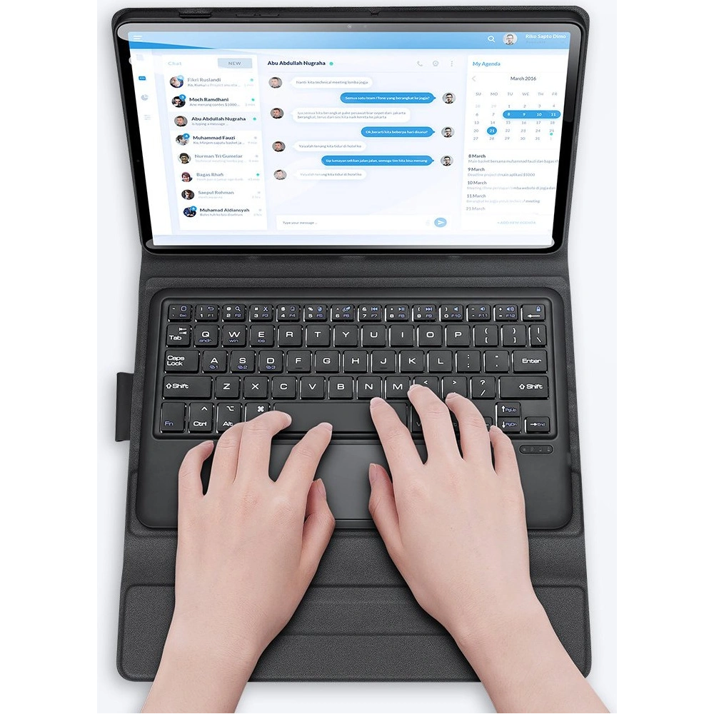 Hurtownia GSM - Etui Dux Ducis Touchpad Keyboard Case Bluetooth Samsung Galaxy Tab S7/S8 11 černé - DDS631 - {ean13} - Hurt
