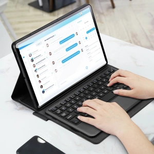 Wholesale Dux Ducis Touchpad Keyboard Case Bluetooth Samsung Galaxy Tab S8/Tab S7 black - DDS631 - {ean13} - Hurt