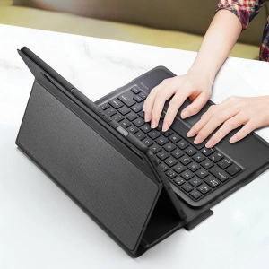 Wholesale Dux Ducis Touchpad Keyboard Case Bluetooth Samsung Galaxy Tab S8/Tab S7 black - DDS631 - {ean13} - Hurt