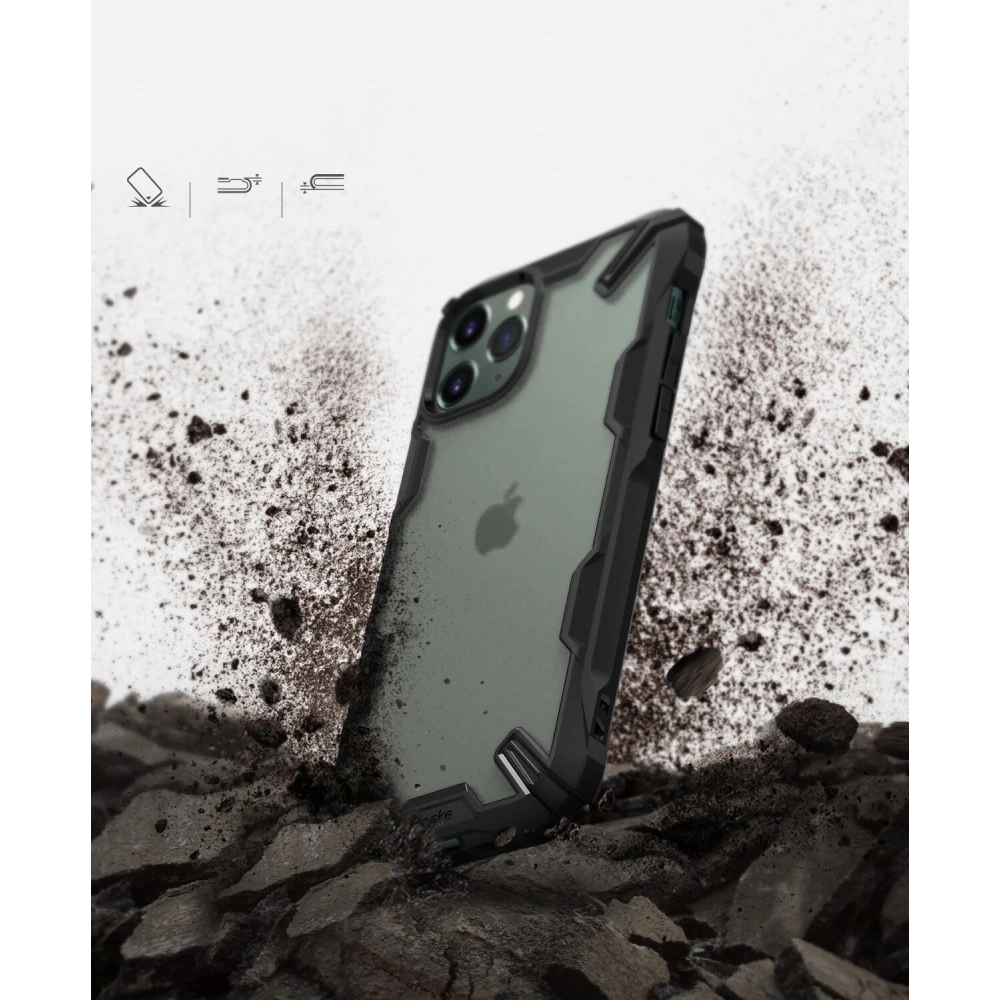 Hurtownia GSM - Etui Ringke Fusion-X Apple iPhone 11 Pro Max Matná Černá (matná verze) - RGK1044MBLK - {ean13} - Hurt