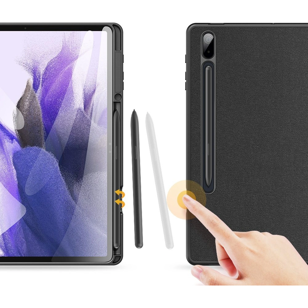 Hurtownia GSM - Etui Dux Ducis Domo Samsung Galaxy Tab S8+ Plus/Tab S7+ Plus/Tab S7 FE černé - DDS650 - {ean13} - Hurt