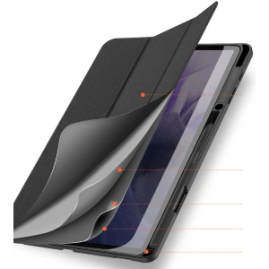 Hurtownia GSM - Dux Ducis Domo tok Samsung Galaxy Tab S8+ Plus/Tab S7+ Plus/Tab S7 FE fekete - DDS650 - {ean13} - Hurt