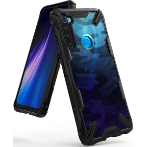 Etui Ringke Fusion-X Design Redmi Note 8 Camo (Moro) Černé