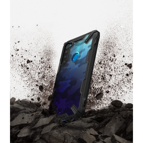 Etui Ringke Fusion-X Design Redmi Note 8 Camo (Moro) Black