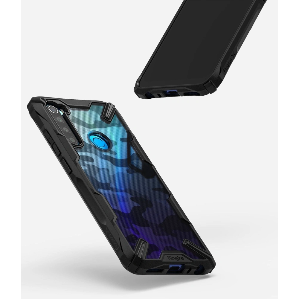 Hurtownia GSM - Etui Ringke Fusion-X Design Redmi Note 8 Camo (Moro) Černé - RGK1048MOB - {ean13} - Hurt