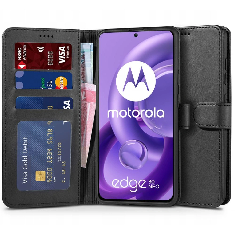 Hurtownia GSM - Etui Tech-Protect Wallet Motorola Edge 30 Neo Negru - THP1448 - {ean13} - Hurt