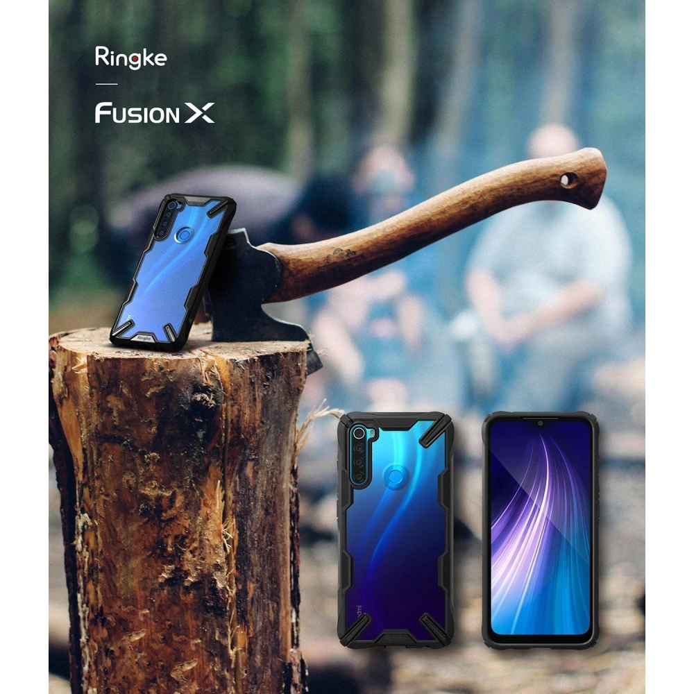 Hurtownia GSM - Etui Ringke Fusion-X Redmi Note 8 Černé - RGK1046BLK - {ean13} - Hurt