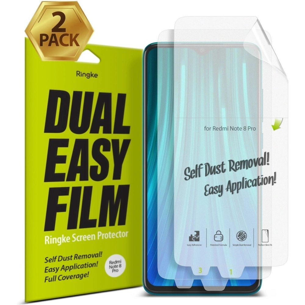 Hurtownia GSM - Fólie hydrogelová Ringke Dual Easy Full Cover pro Redmi Note 8 Pro přátelský pouzdro - RGK1050 - {ean13} - Hurt