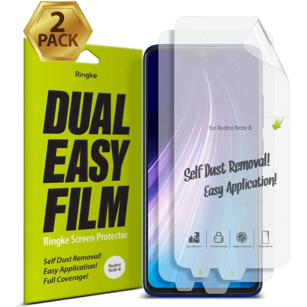 Fólie hydrogelová Ringke Dual Easy Full Cover Redmi Note 8 Case Friendly