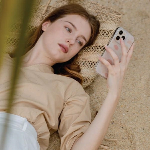 Etui UNIQ Coehl Meadow Apple iPhone 14 różowy/spring pink