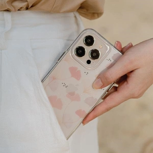 Etui UNIQ Coehl Meadow Apple iPhone 14 różowy/spring pink