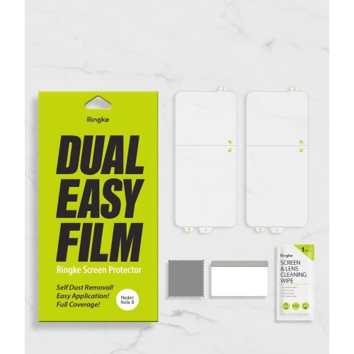 Folia hydrożelowa Ringke Dual Easy Full Cover Redmi Note 8 Case Friendly