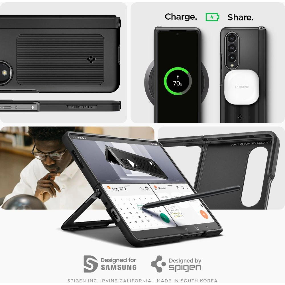 Hurtownia GSM - Etui Spigen Neo Hybrid S Samsung Galaxy Z Fold 4 Černé - SPN2540 - {ean13} - Hurt