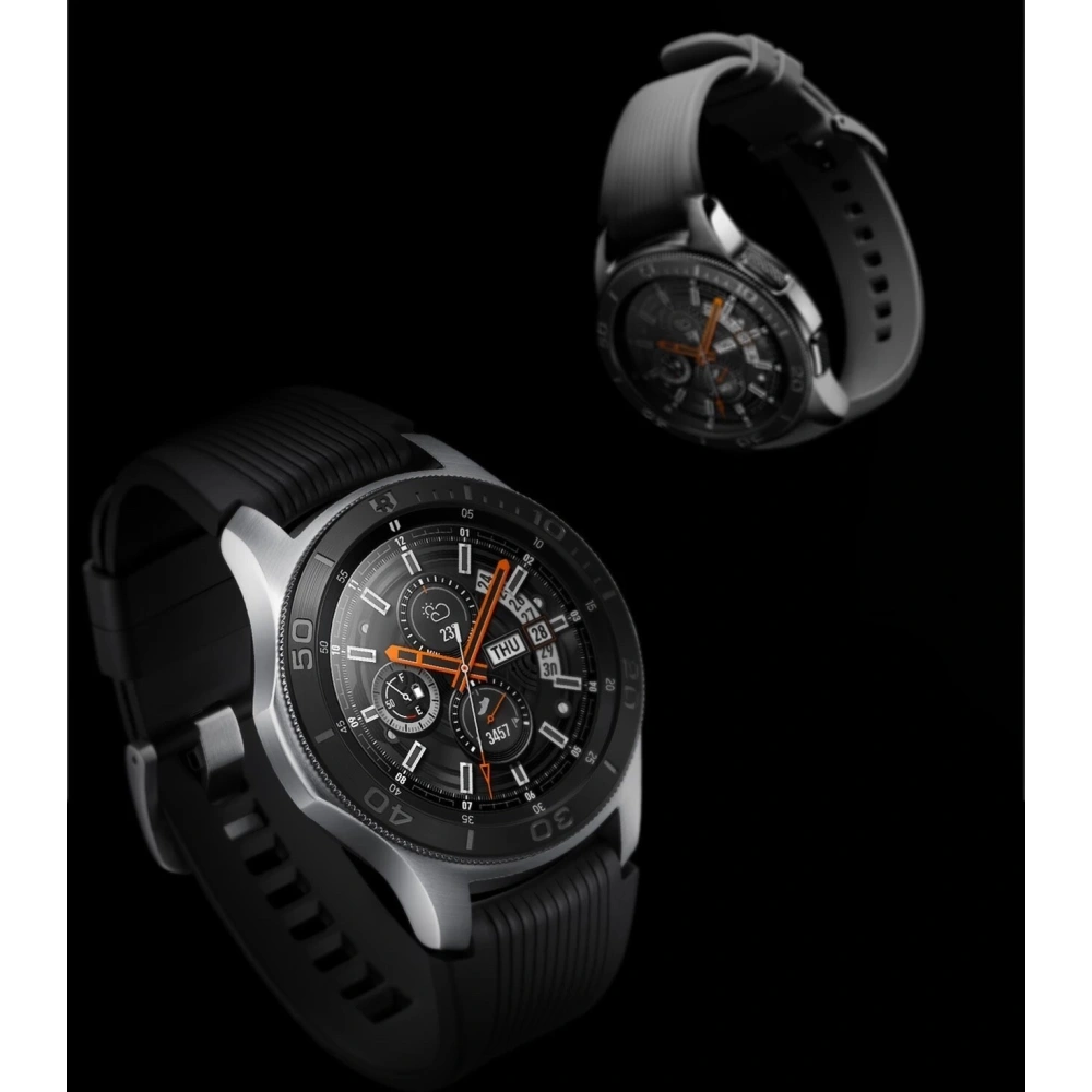 Hurtownia GSM - Nakládka na tachymetr Ringke Samsung Galaxy Gear S3/Watch 46mm černá nerezová ocel GW-46-18 - RGK1052SBLK - {ean13} - Hurt