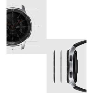 Nakładka na tachymetr Ringke Samsung Galaxy Gear S3/Watch 46mm stal nierdzewna czarna GW-46-18
