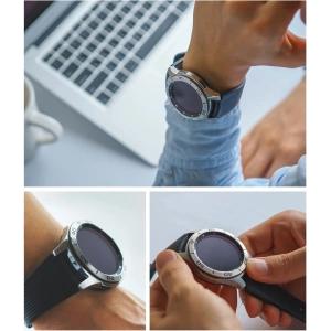 Tachymeterabdeckung Ringke Samsung Galaxy Gear S3/Watch 46mm Edelstahl silber GW-46-16