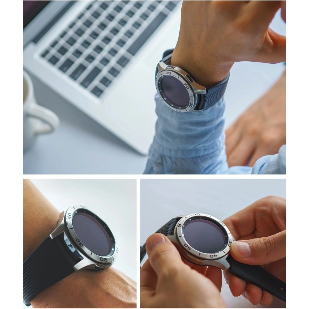 Hurtownia GSM - Náhradní kryt na tachymetr Ringke Samsung Galaxy Gear S3/Watch 46mm nerezová ocel stříbrná GW-46-16 - RGK1051SSLV - {ean13} - Hurt