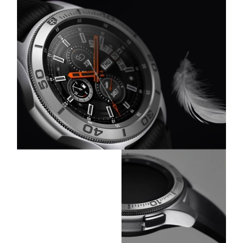 Nakładka na tachymetr Ringke Samsung Galaxy Gear S3/Watch 46mm stal nierdzewna srebrna GW-46-16