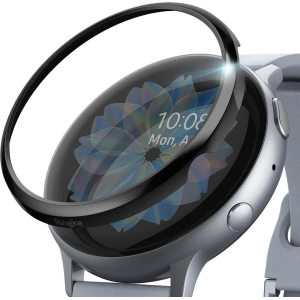 Überzug Ringke Bezel Styling Samsung Galaxy Watch Active 2 44mm Edelstahl schwarz glänzend GWA2-44-03