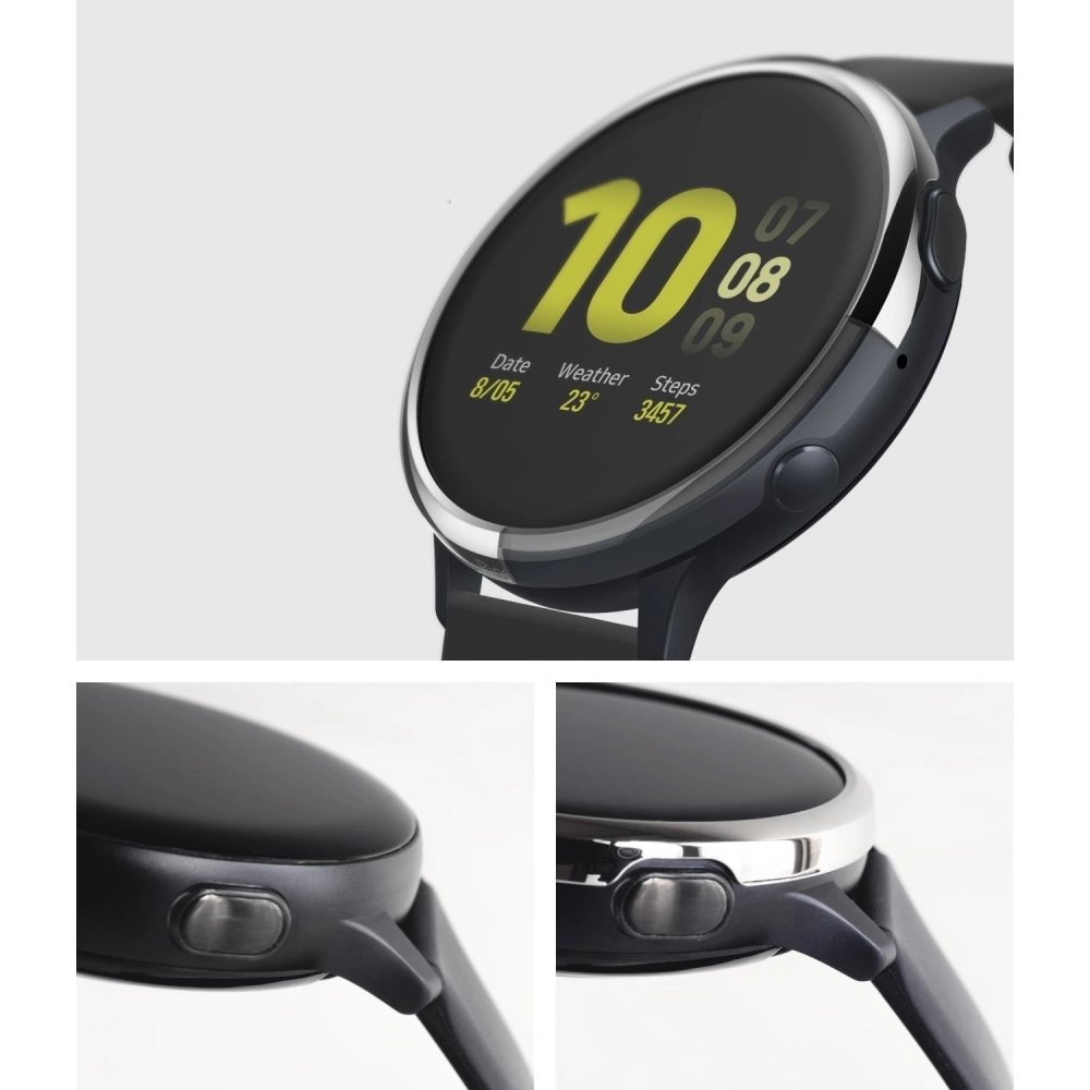 Hurtownia GSM - Nakládka Ringke Bezel Styling Samsung Galaxy Watch Active 2 44mm nerezová ocel lesklá GWA2-44-01 - RGK1053SGSLV - {ean13} - Hurt