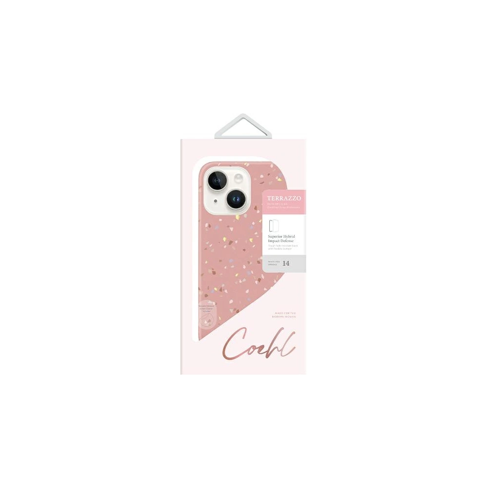 Hurtownia GSM - Etui UNIQ Coehl Terrazzo Apple iPhone 14 rózsaszín/coral pink - UNIQ813 - {ean13} - Hurt