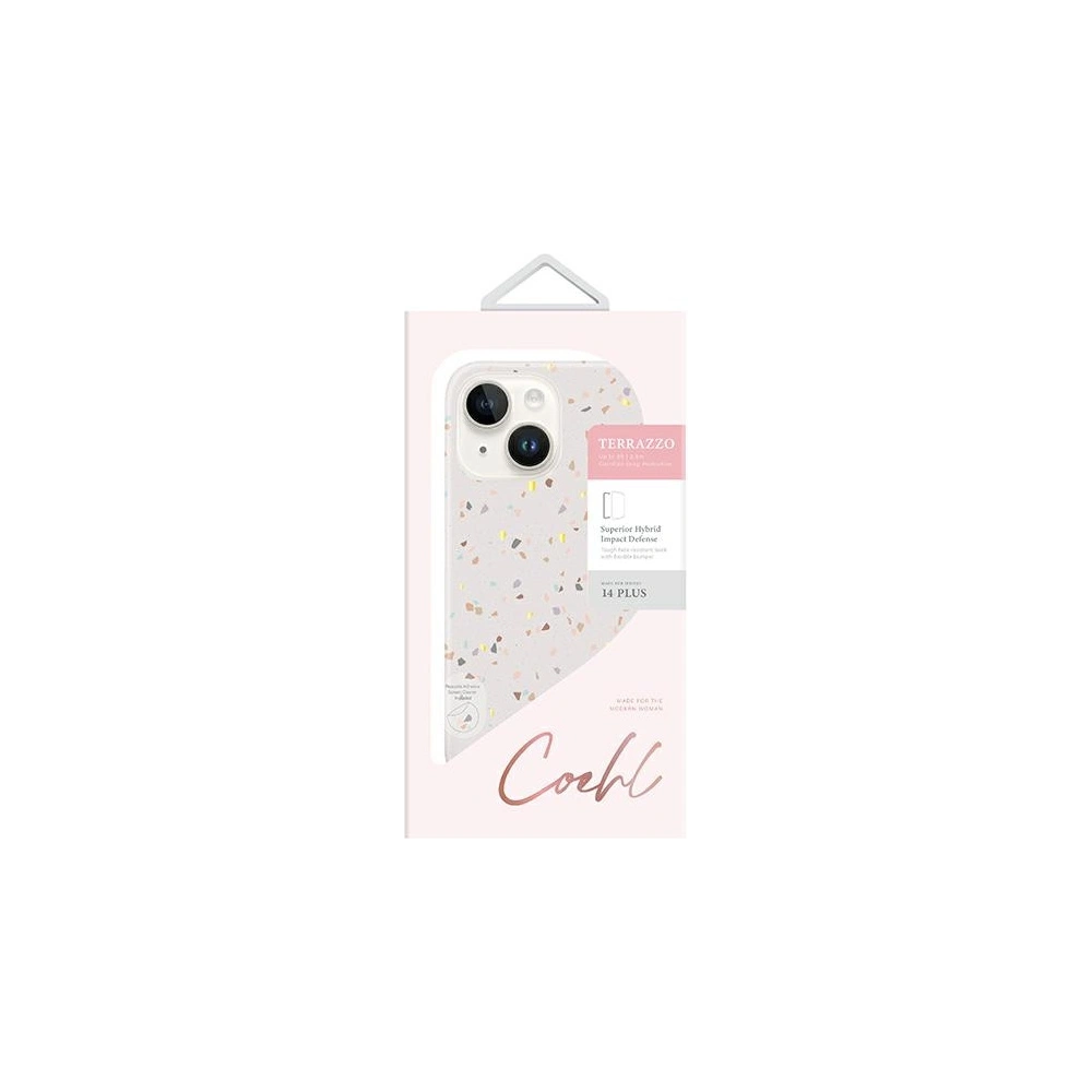 Hurtownia GSM - UNIQ Coehl Terrazzo Case für Apple iPhone 14 Plus / 15 Plus in Sandstein - UNIQ814 - {ean13} - Hurt