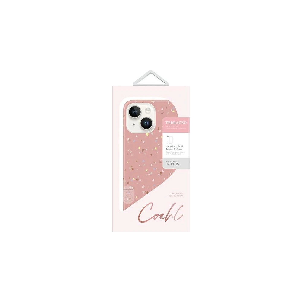 Hurtownia GSM - Case UNIQ Coehl Terrazzo Apple iPhone 14 Plus / 15 Plus in rosa/koral pink - UNIQ815 - {ean13} - Hurt