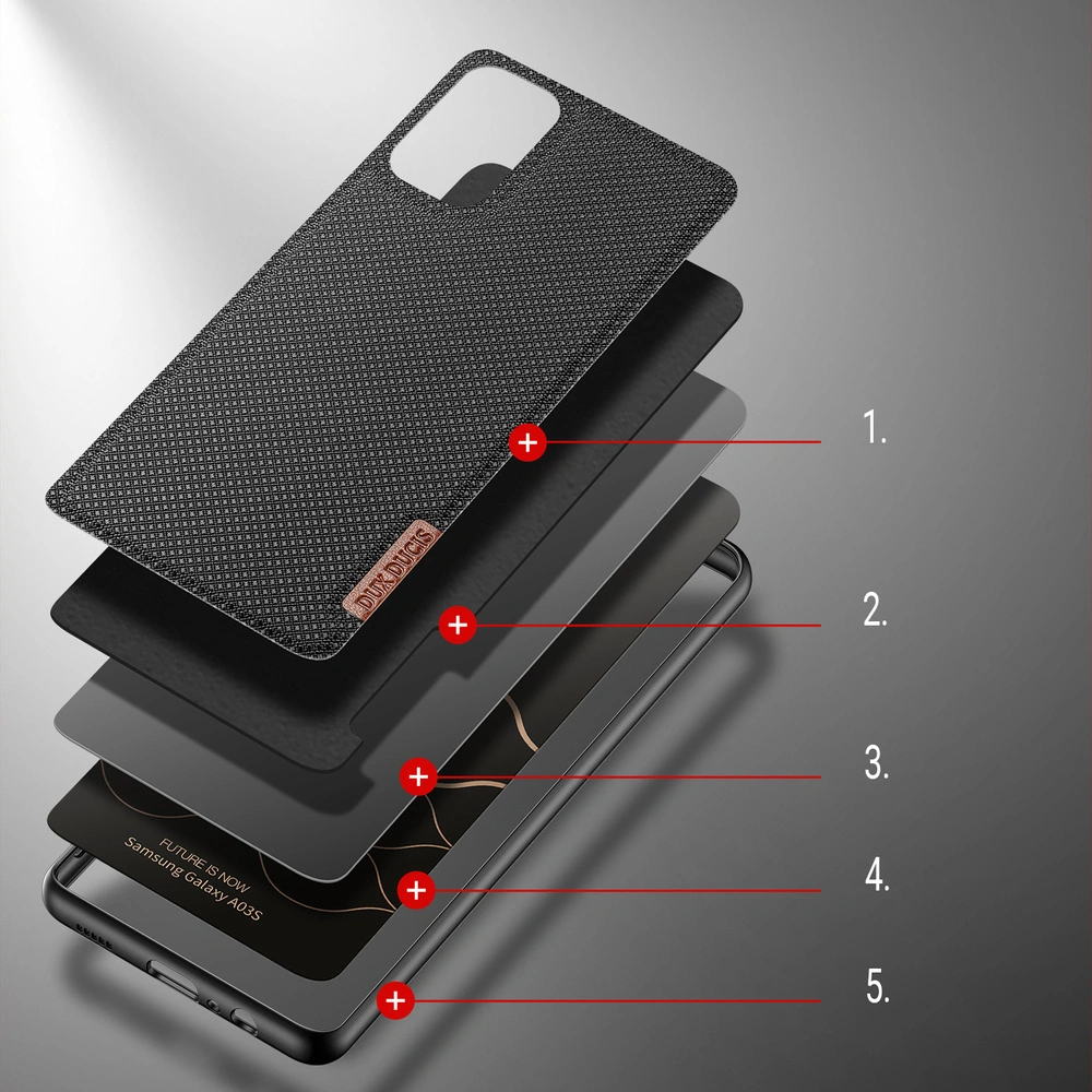 Hurtownia GSM - Etui Dux Ducis Fino Samsung Galaxy A03s černé - DDS711 - {ean13} - Hurt