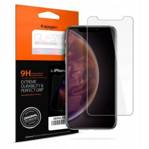 Spigen Sticlă iPhone 11/iPhone XR - GLAS.tR Slim Case Friendly - Ecran de pornire