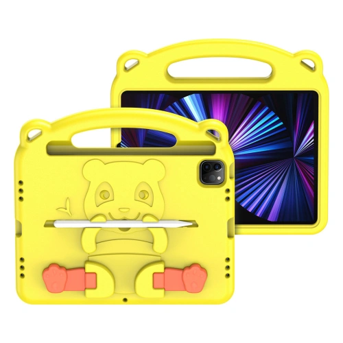 Etui Dux Ducis Panda Apple iPad Air 10.9 2020/2022 (4, 5 gen) / iPad Pro 11 2018/2020/2021 (1, 2, 3 gen) / iPad Air 11 2024 (6. generacji) Pencil holder żółty