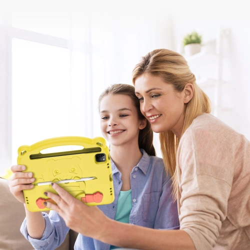 Etui Dux Ducis Panda Apple iPad Air 10.9 2020/2022 (4, 5 gen) / iPad Pro 11 2018/2020/2021 (1, 2, 3 gen) / iPad Air 11 2024 (6. generacji) Pencil holder żółty