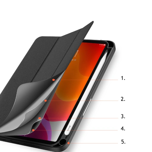 Etui Dux Ducis Domo Apple iPad mini 2021 (6. generacji) / iPad mini 8.3" 2024 (7. generacji) czarny