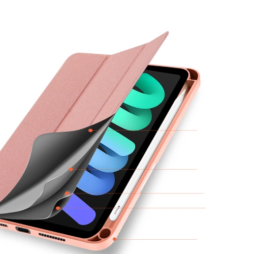 Etui Dux Ducis Domo Apple iPad mini 2021 (6. generacji) / iPad mini 8.3" 2024 (7. generacji) różowy