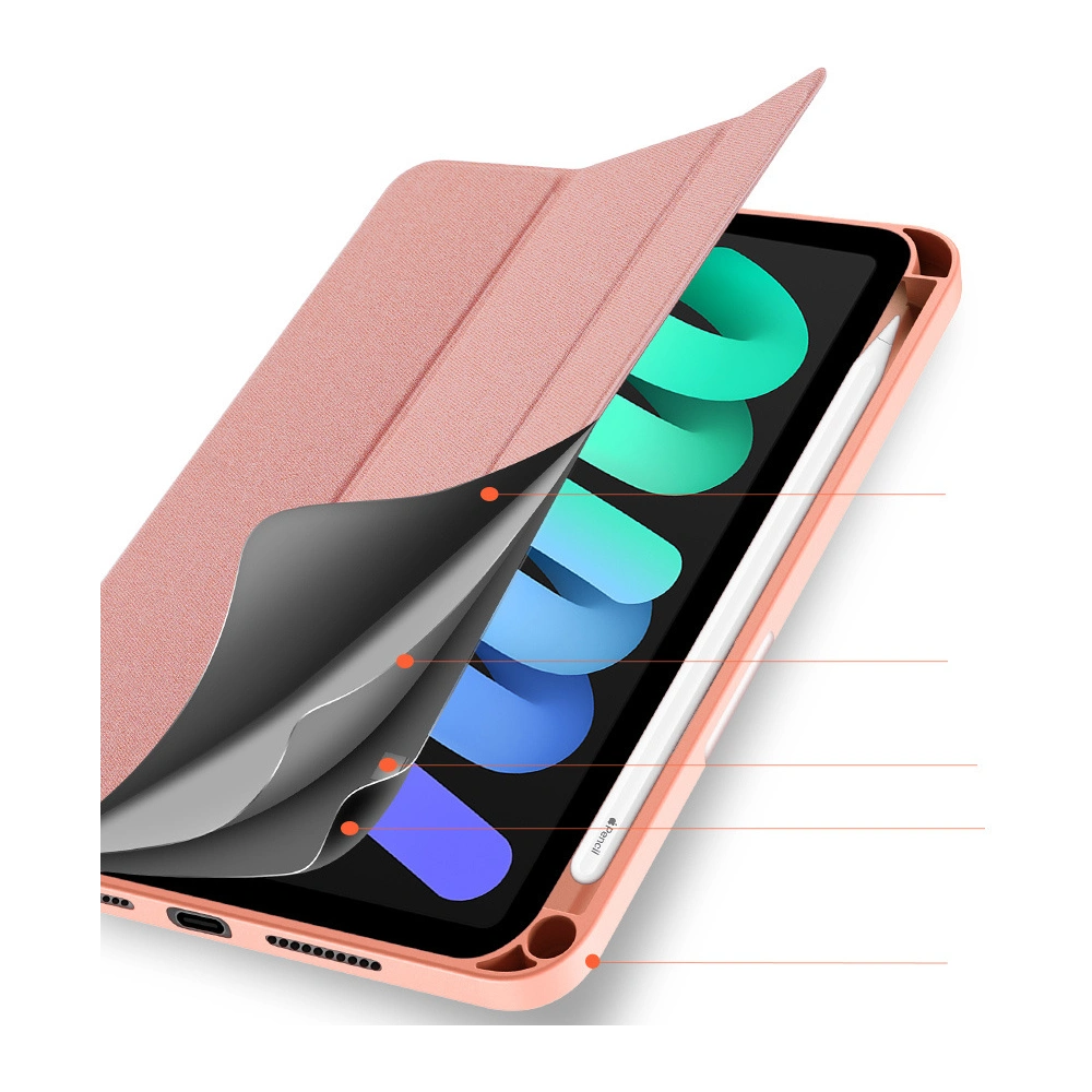 Hurtownia GSM - Dux Ducis Domo tok Apple iPad mini 2021 (6. generációs) / iPad mini 8.3" 2024 7gen rózsaszín - DDS736 - {ean13} - Hurt