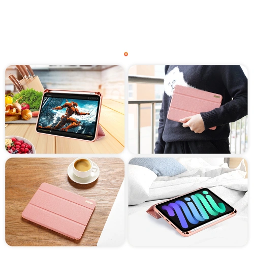 Etui Dux Ducis Domo Apple iPad mini 2021 (6. generacji) / iPad mini 8.3" 2024 (7. generacji) różowy